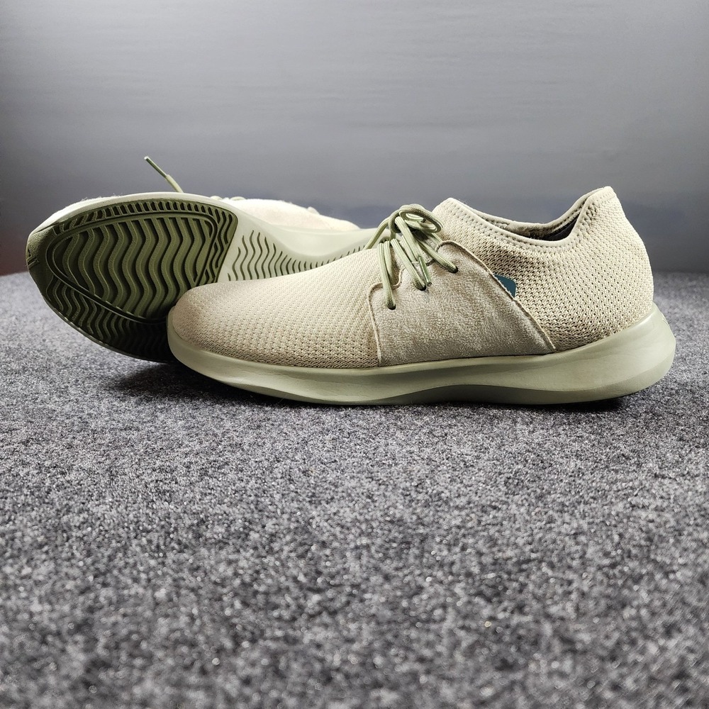 Vessi Everyday Classic Men 10 Waterproof Knit Sneakers Olive Green Low Top Shoe